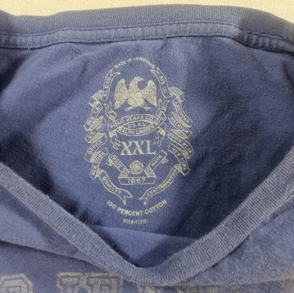 Polo Jeans Ralph Lauren Graphic Tee XXL Blue - Picture 3 of 6